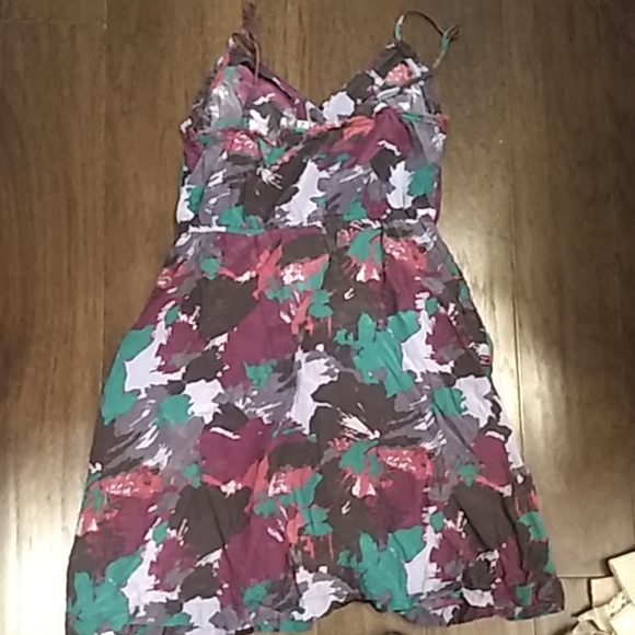 Ecote silk dress with pockets size medium - Picture 5 of 6